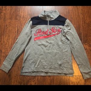 VS PINK RedSox Halfzip Sweatshirt